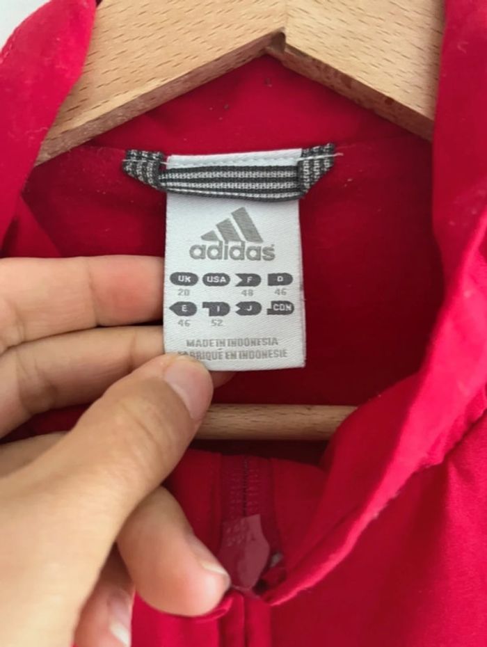 Doudoune Adidas sport vintage taille L (unisexe ) couleur rouge. - photo numéro 8