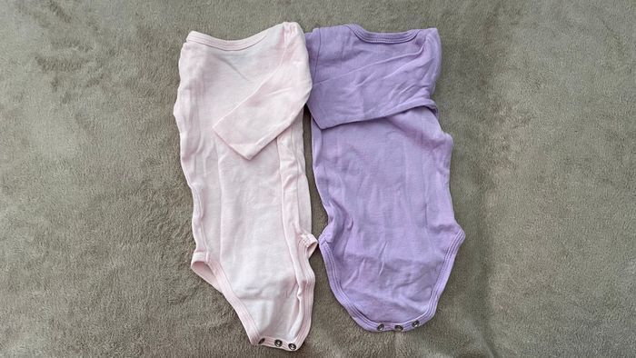 2 Body fille en coton manches longues T. 1-2 mois - photo numéro 2