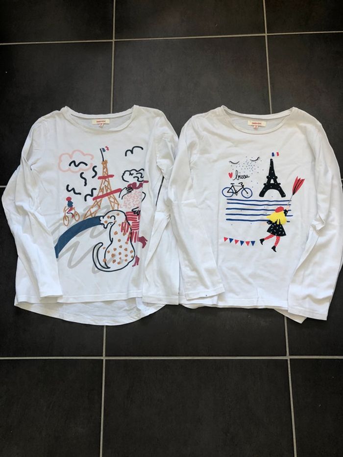 Lot 2 t-shirt Catimini 10 ans