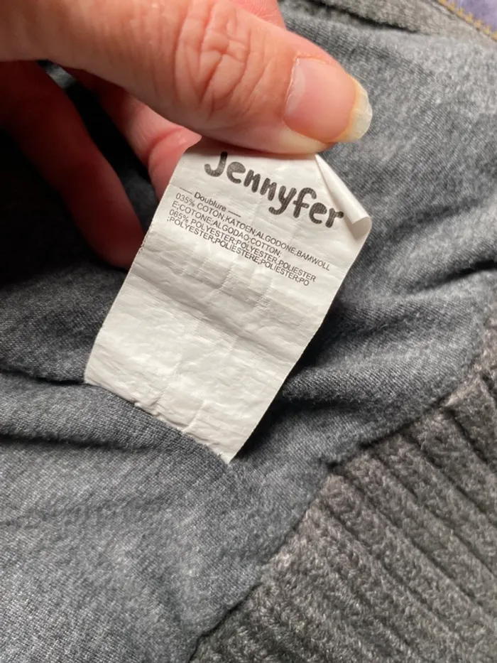 Gilet hiver à capuche Jennyfer taille M gris foncé - photo numéro 9