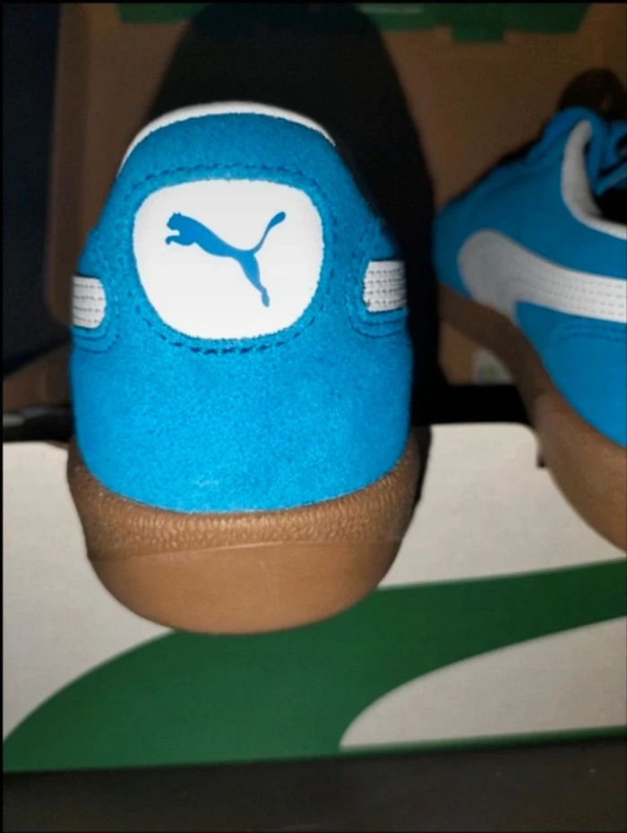 Baskets Puma Palermo couleur bleue électrique neuves - photo numéro 11