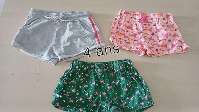 Lot 3 shorts fille