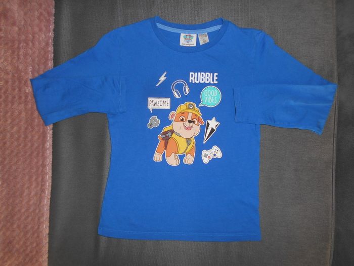 Tee-shirt Pat Patrouille, taille: 122/128 cm (correspond à du 7/8 ans)