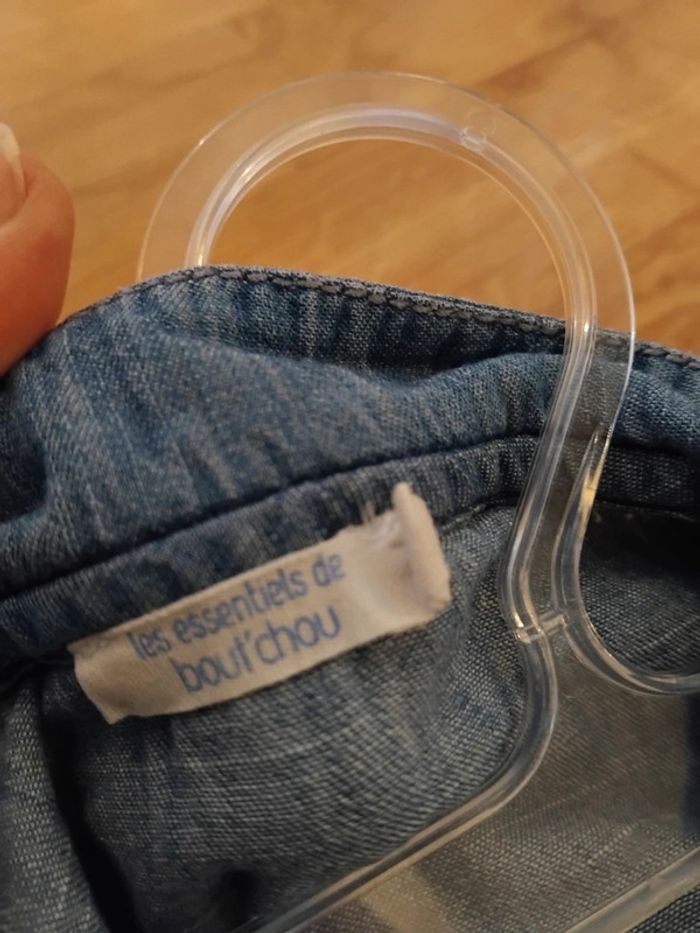 Lot chemises en jeans fille 6mois - photo numéro 6