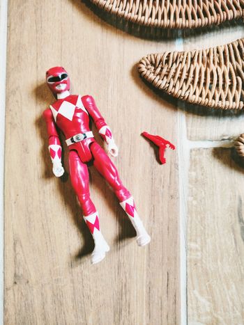 🙅 Power rangers mighty morphin figurine du ranger rouge marque Hasbro