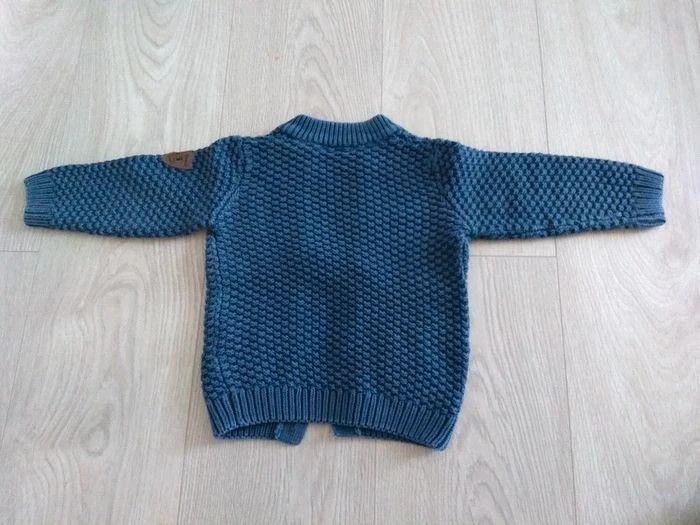 Gilet épais bleu garçon TAO 18 mois - photo numéro 3