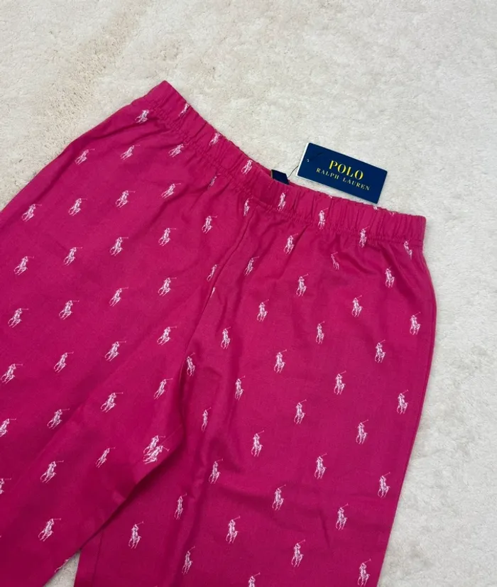 Pantalon de Pyjama Ralph Lauren Rose Fuchsia Neuf Taille XS - photo numéro 3