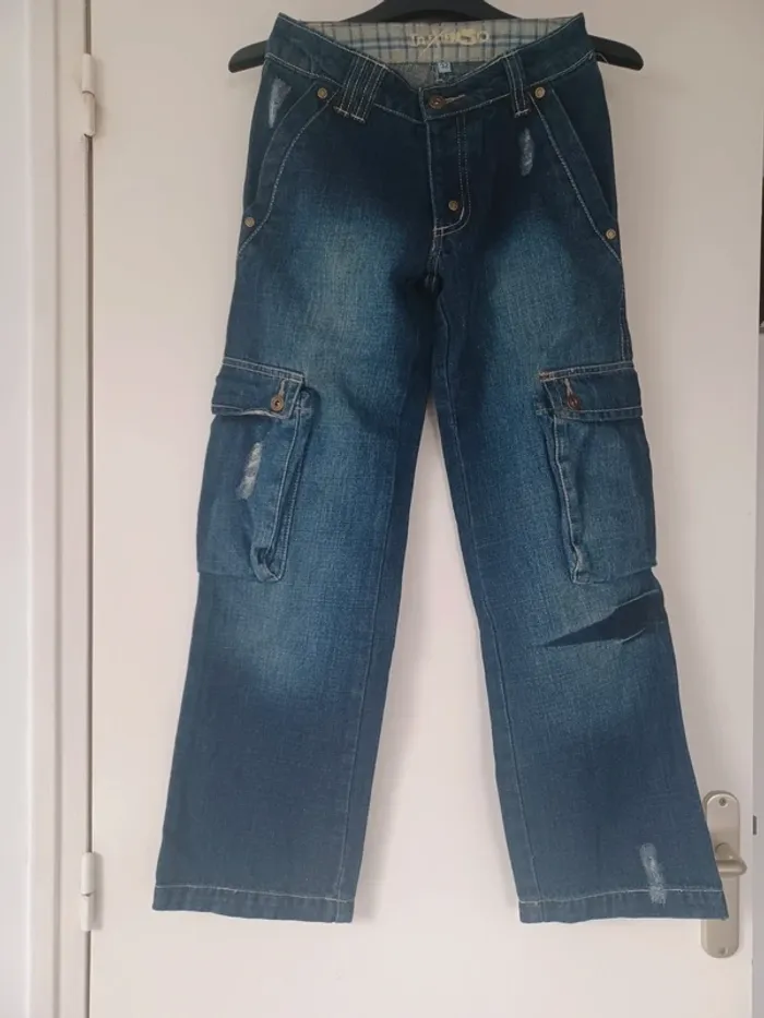 Jean cargo femme in extenso