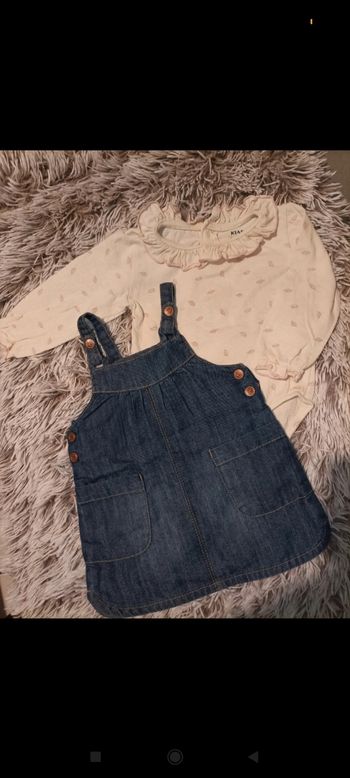 Robe salopette et body