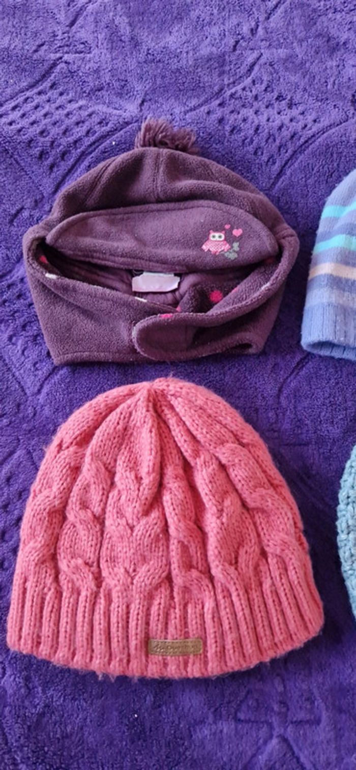Lot de 4 bonnets pour fille - photo numéro 2