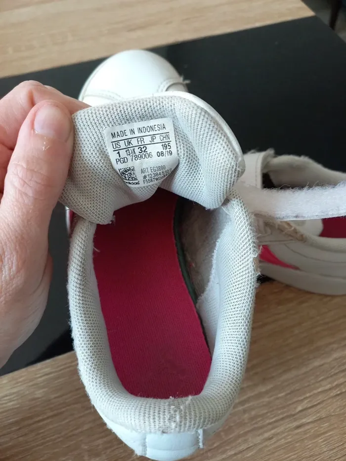 Basket blanche Adidas 32 - photo numéro 6