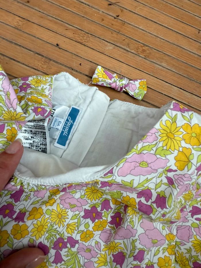 Robe jacadi liberty et barrette - photo numéro 3