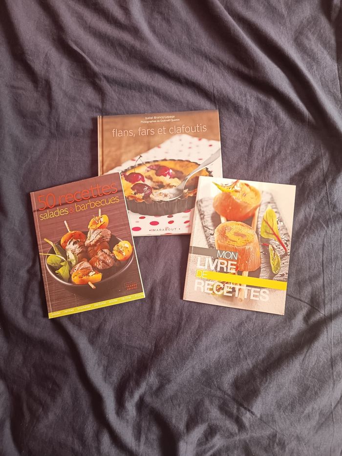 Lots de 3 livre de recettes