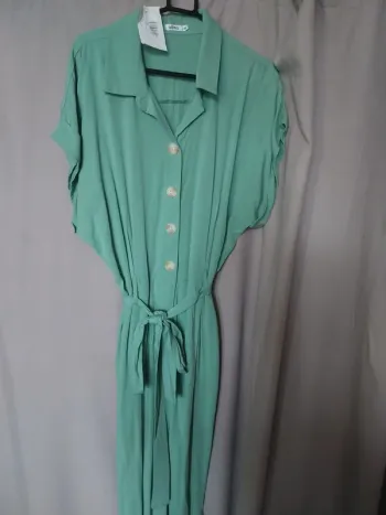 Combinaison pantalon légère vert d'eau