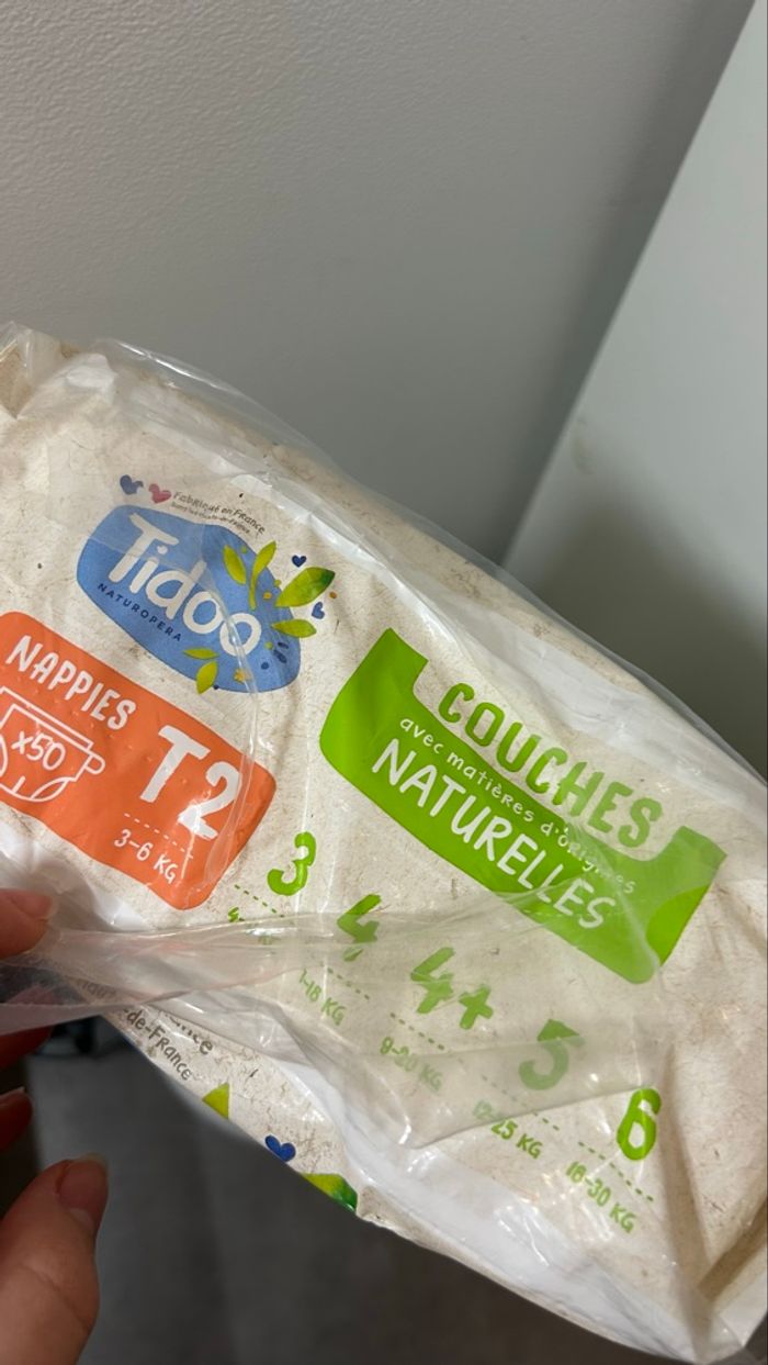 Paquet de 50 couches Tidoo TAILLE 2 - photo numéro 2