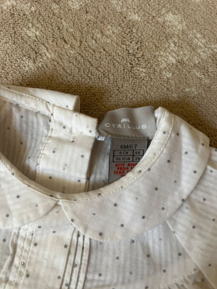 Blouse Cyrillus taille 6 mois - photo numéro 3