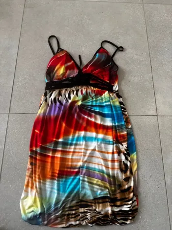 Robe multicolore Alyssa Paris, très bon état taille unique