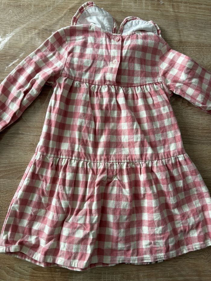 Robe carreaux rose BAMBI Disney t.24m - photo numéro 5