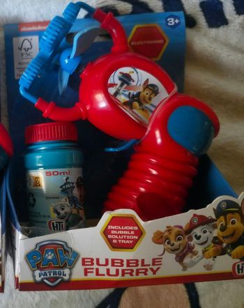 Pistolet à bulles de savon paw patrol 