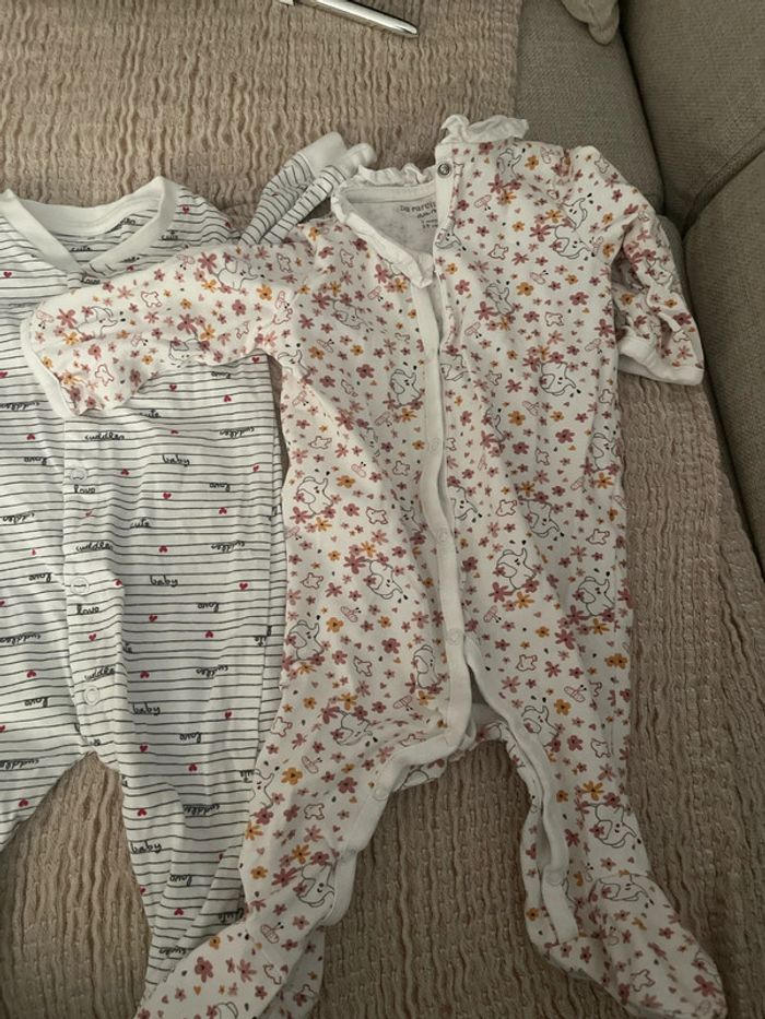 Pyjamas coton 3 mois à motif - photo numéro 4