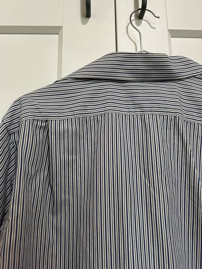 694 – chemise à rayures noire, bleue et blanche Ralph Lauren en taille 38 - photo numéro 7