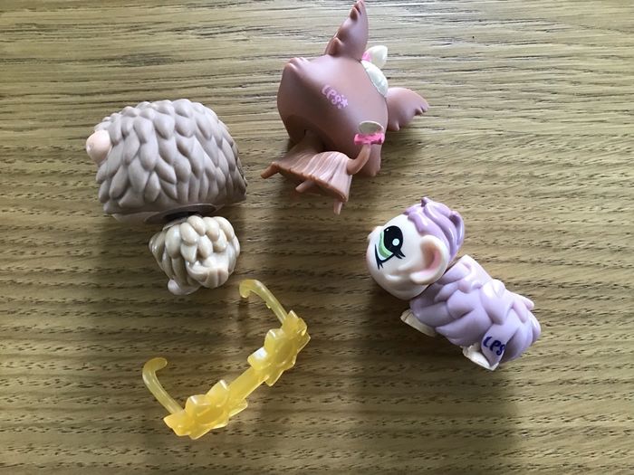 Lot 3 littlest pet shop cochon d’Inde chien porc épicé hérisson bon état accessoire - photo numéro 4