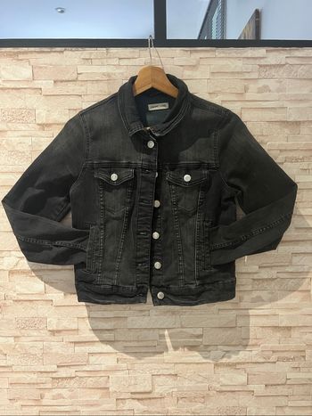 Veste en jean noire