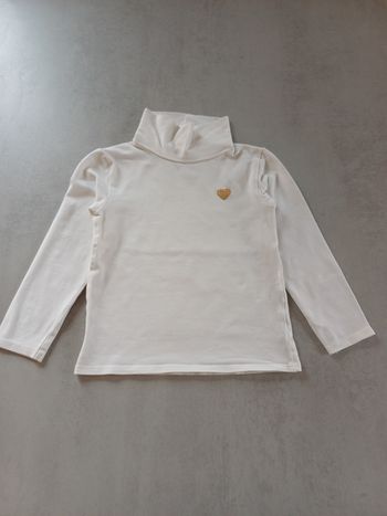 Sous-pull manches longues / Verbaudet / 3 ans, très bon état, blanc9