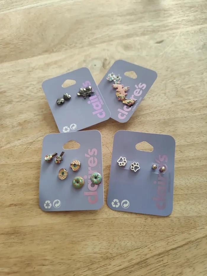 Lot de 10 boucles oreilles Claire's