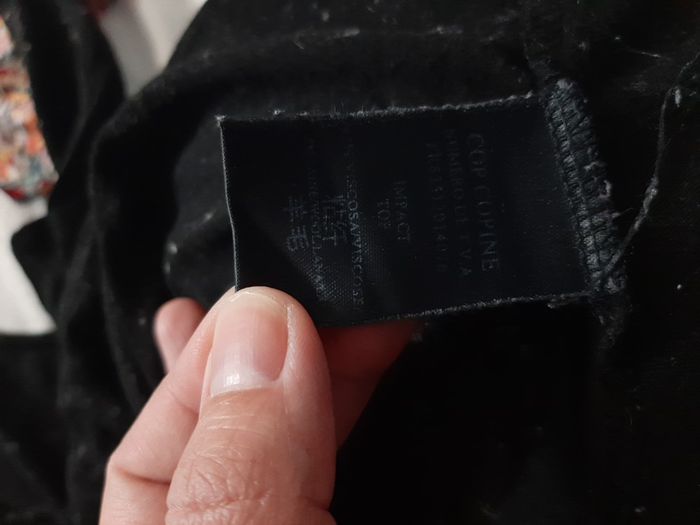 haut manches longues noir moucheté cop copine taille S - photo numéro 4