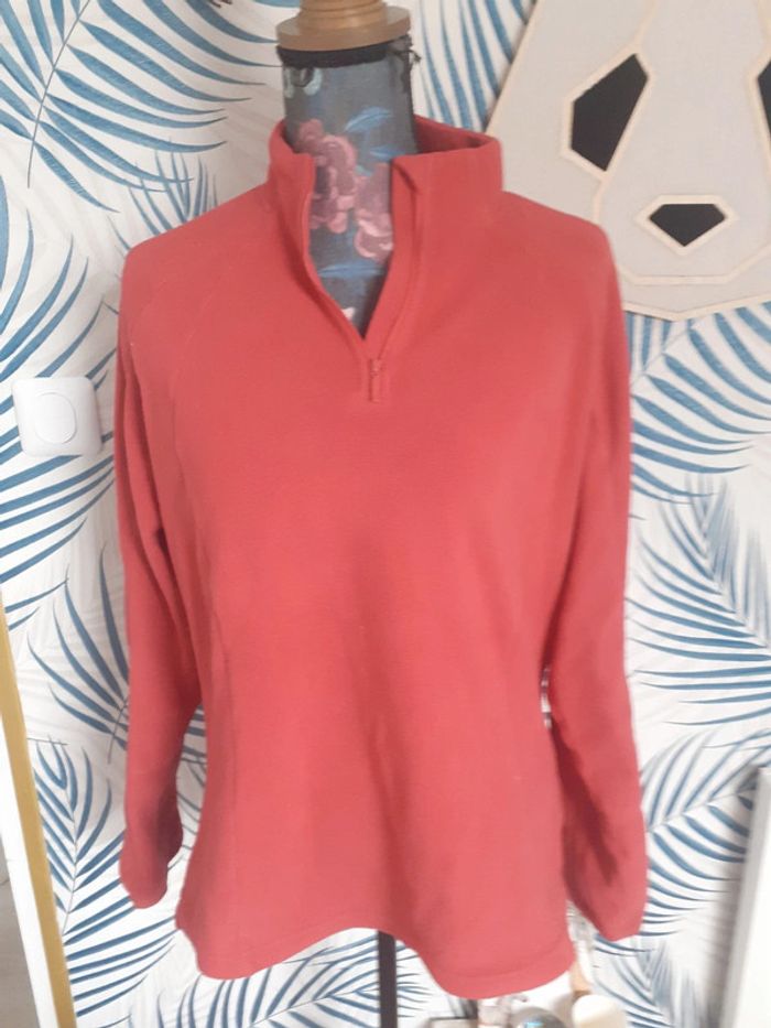 Polaire rouge XL