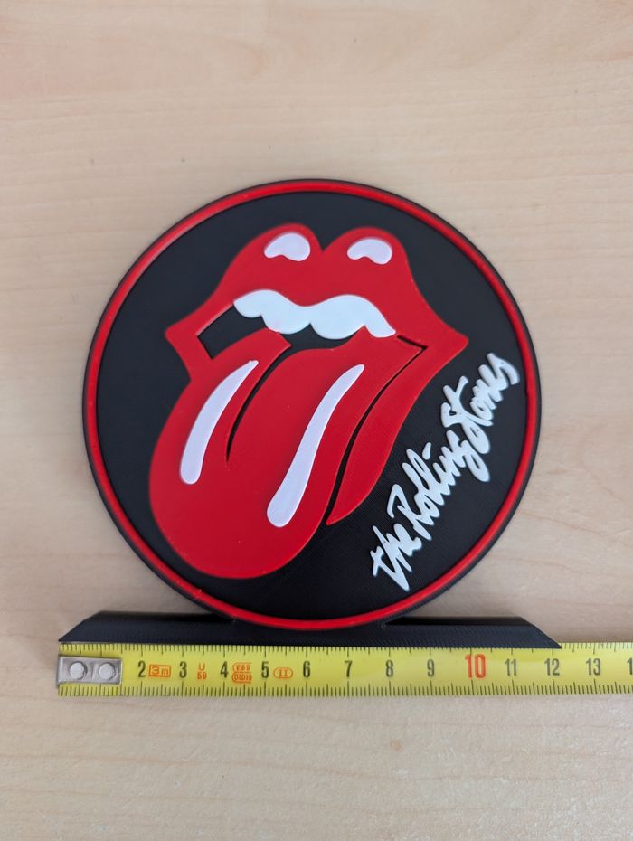 Bibelot mini enseigne statuette logo the rollings stones - photo numéro 3