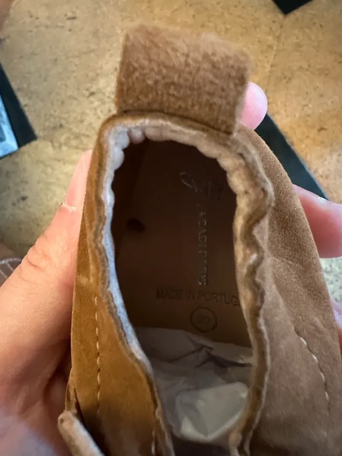 NEUF Jacadi chaussures chaussons cuir beige marron bébé garçon 20 Basile - photo numéro 7