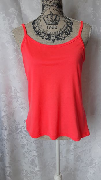 Faby27800 Caraco femme "Kiabi" orange bretelles, T L 40