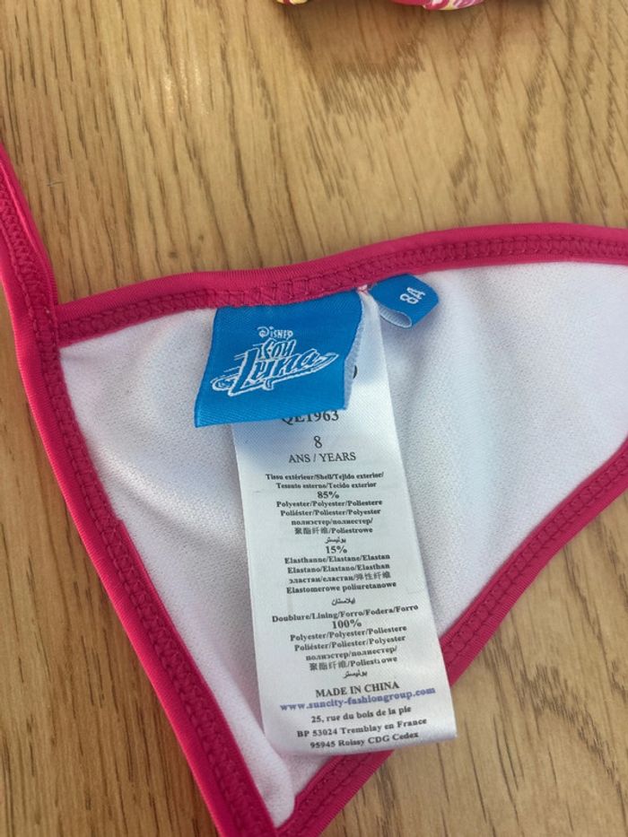 Maillot de bain 2 pièces Disney Soy Luna 8 ans neuf - photo numéro 2