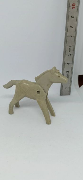 Poulain gris vintage playmobil