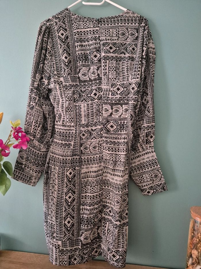 Robe porte feuille à imprimés noir et blanc, Molly bracken, taille XL - photo numéro 6