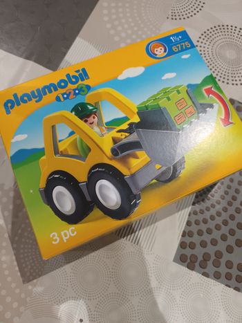 Playmobil 1,2,3 chargeur et ouvrier