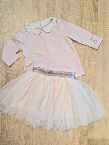 Jupe paillettes et tee-shirt 3mois