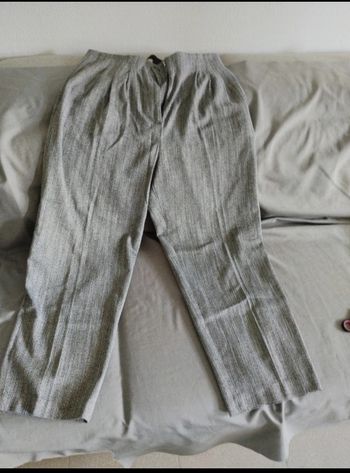 Pantalon habillé femme H&M gris chiné taille 44