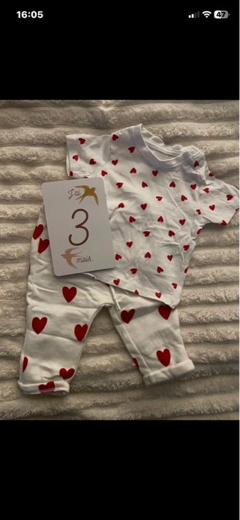 Ensemble coeur bebe