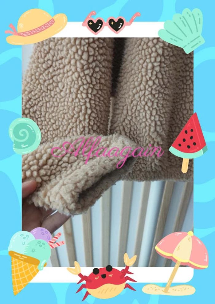 Pull teddy beige Kiabi 10ans - photo numéro 4