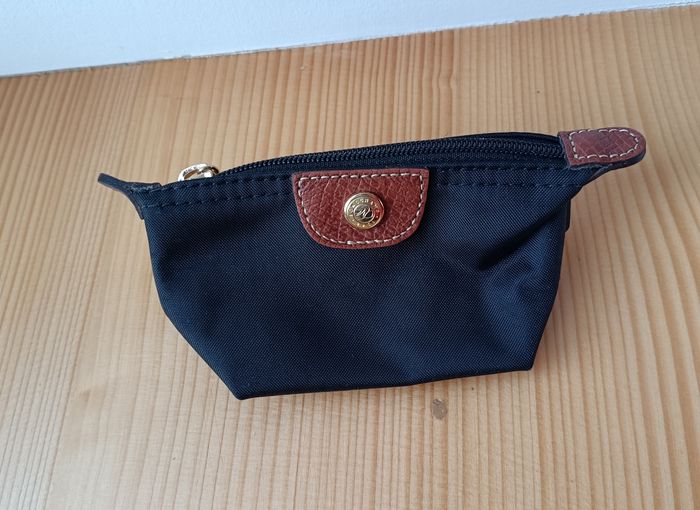 Porte monnaie Longchamp noir pliage comme neuf