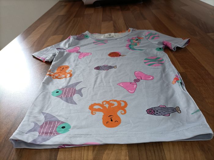 Ensemble pyjama 6 ans shein animaux de la mer violet - photo numéro 5