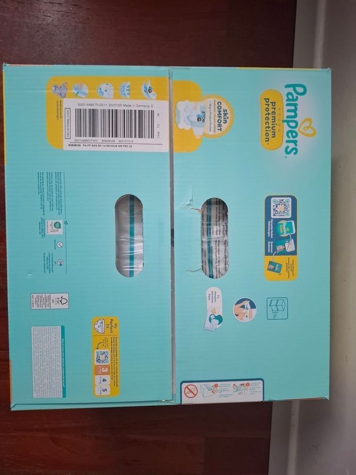 129 couches pampers premium protection taille 3