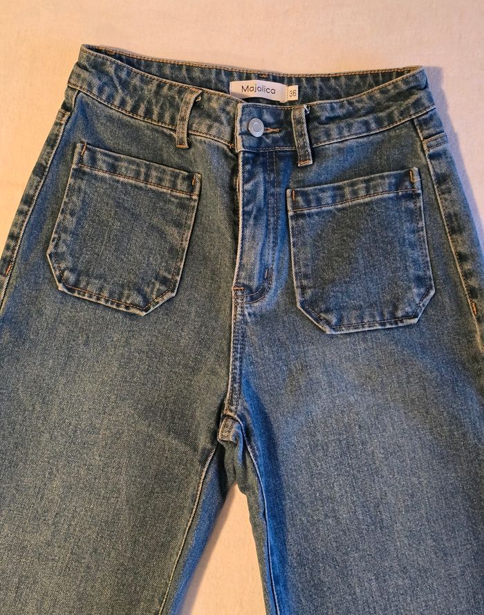 Jeans bleu femme Majolica avec les poches à l'avant - photo numéro 3