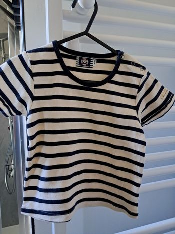 Tee-shirt 23 mois 86 cm Elle est où la mer 