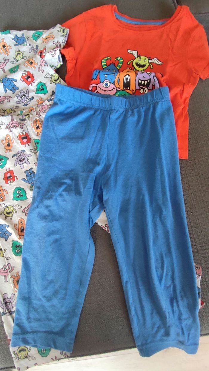 Lot pyjamas deux pièces motif monstres pour garçon Primark - photo numéro 6