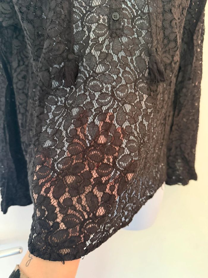 Haut noir dentelle Le temps des cerises - photo numéro 5