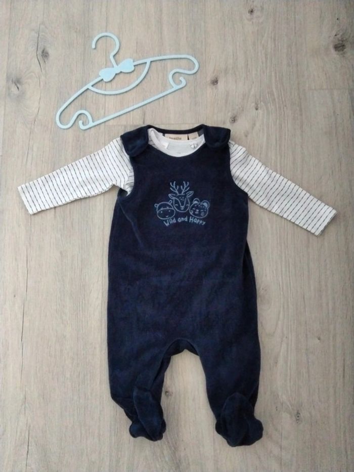 Ensemble velours 2-6 mois Lupilu